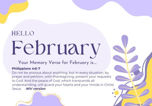 February Memory Verse