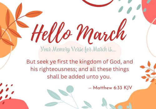 Here’s your memory verse for March&nbsp;2024