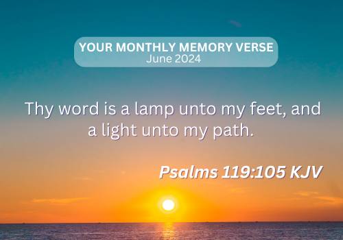 June 2024 Memory Verse