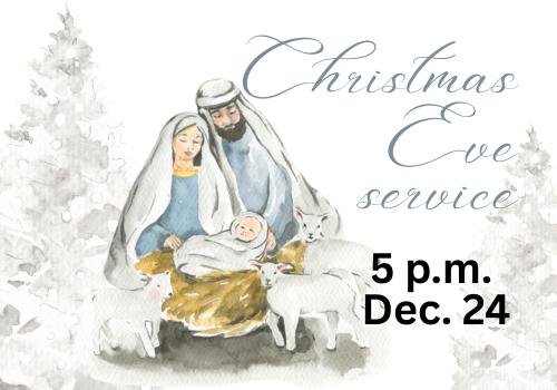 Christmas Eve Service set for 5&nbsp;p.m.