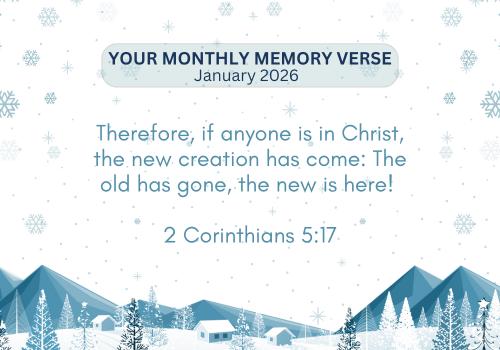 Monthly Memory Verse – January&nbsp;2026