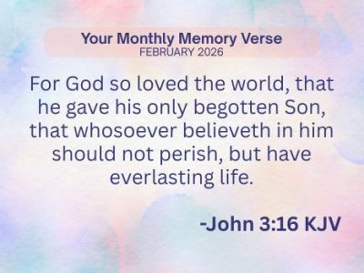 Monthly Memory Verse — February&nbsp;2026