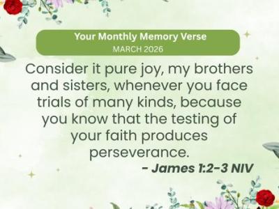 Monthly Memory Verse — March&nbsp;2026