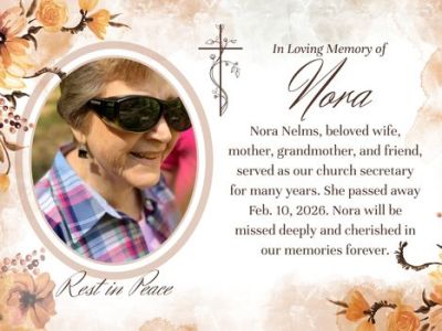 Condolences to the Nelms&nbsp;Family