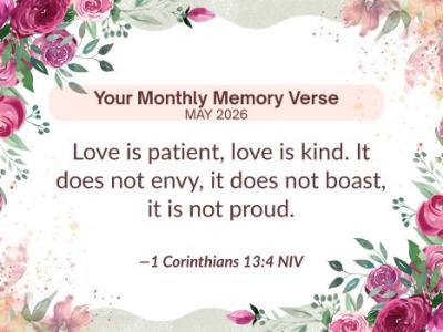 Monthly Memory Verse — May&nbsp;2026