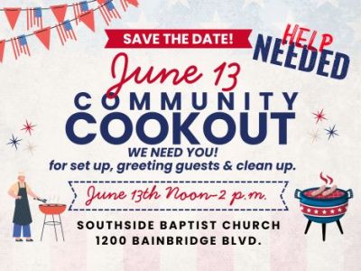 Seeking helpers for June 13&nbsp;Cookout
