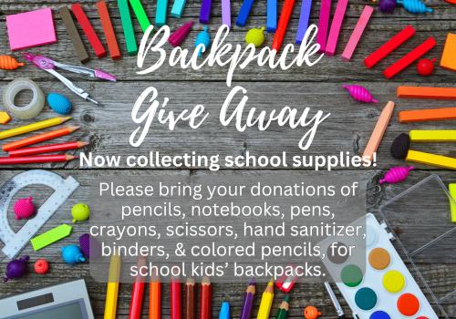 backpack giveaway