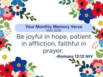 Monthly Memory Verse for July&nbsp;2026